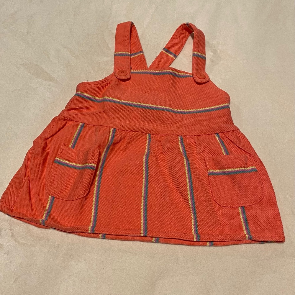 Sleeveless top from Tea Collection- salmon color 4T